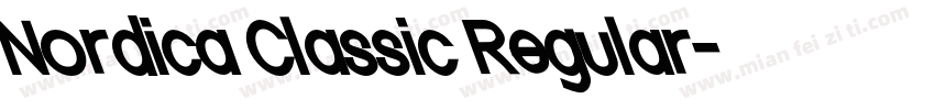Nordica Classic Regular字体转换